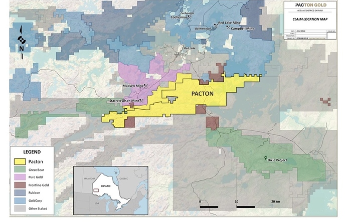 Pacton Claims Map