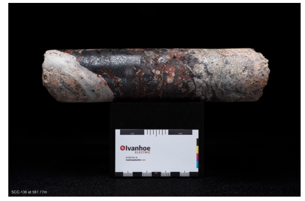 Santa Cruz Deposit -  steely-gray chalcocite 80% CU by weight